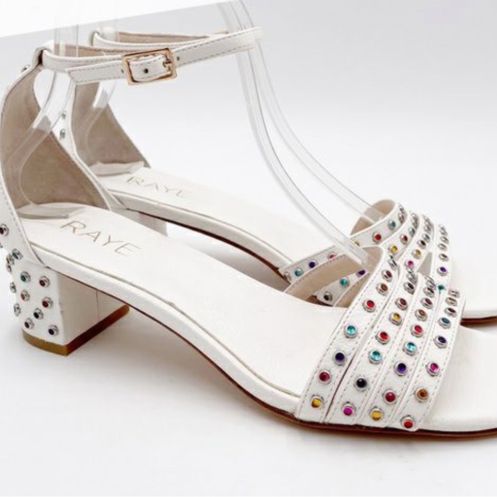 RAYE Rainbow Colorful Rhinestone Sandals - Picture 3 of 7